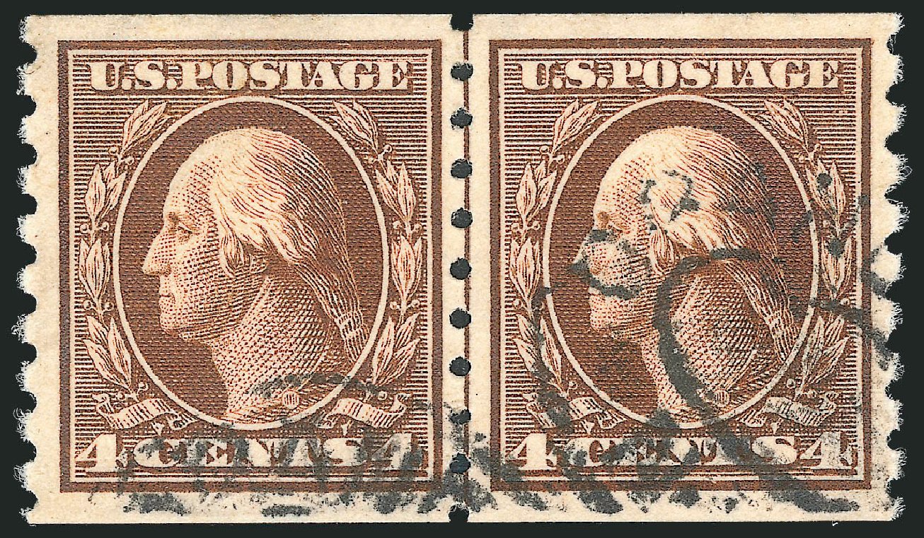 Prices of US Stamp Scott Catalog 395 - 4c 1912 Washington Coil. Robert Siegel Auction Galleries, Mar 2013, Sale 1040, Lot 1766