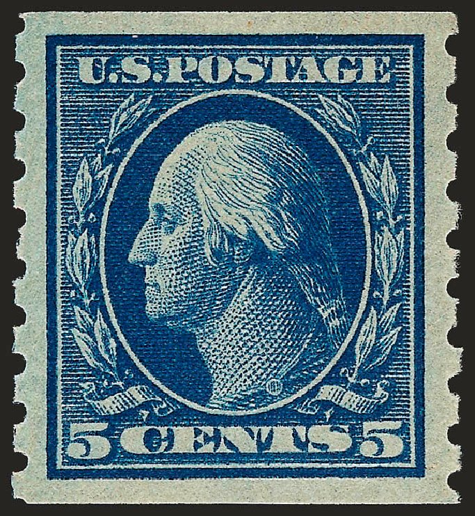 Cost of US Stamp Scott Cat. 396: 1913 5c Washington Coil. Robert Siegel Auction Galleries, Sep 2008, Sale 962, Lot 2697