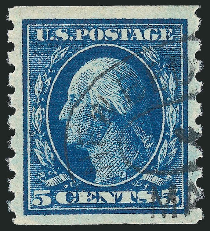 Costs of US Stamps Scott Catalogue # 396 - 5c 1913 Washington Coil. Robert Siegel Auction Galleries, Oct 2012, Sale 1032, Lot 3499