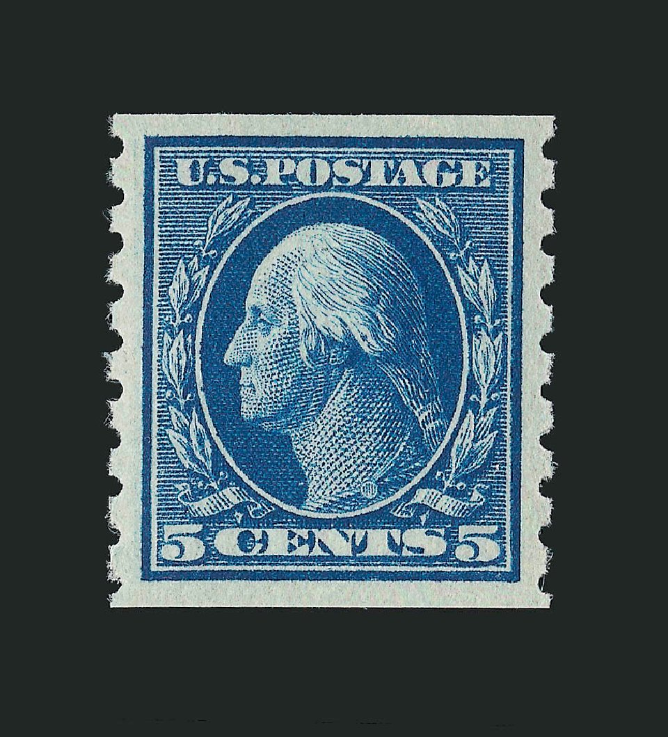 US Stamps Prices Scott Catalogue #396: 5c 1913 Washington Coil. Robert Siegel Auction Galleries, Jun 2009, Sale 975, Lot 1790