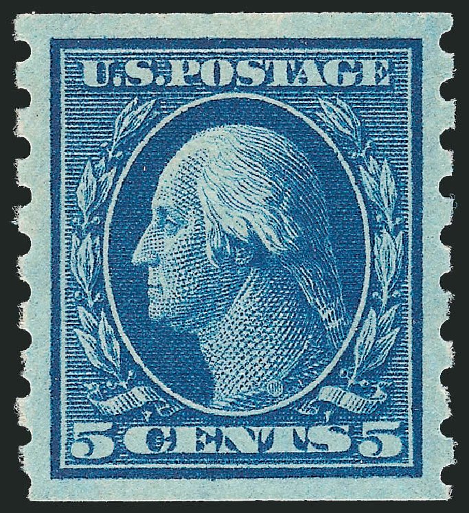 Price of US Stamp Scott # 396: 5c 1913 Washington Coil. Robert Siegel Auction Galleries, Jun 2009, Sale 975, Lot 1791