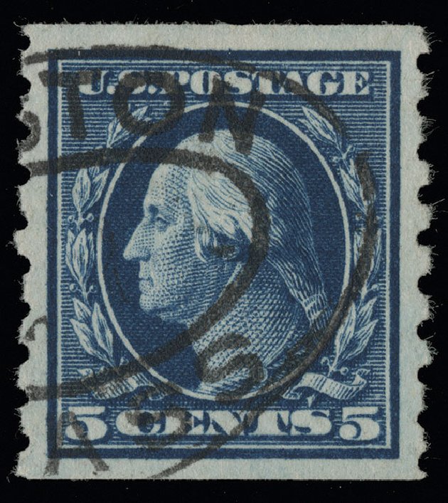Cost of US Stamps Scott Cat. #396 - 1913 5c Washington Coil. Spink Shreves Galleries, Aug 2013, Sale 144, Lot 232