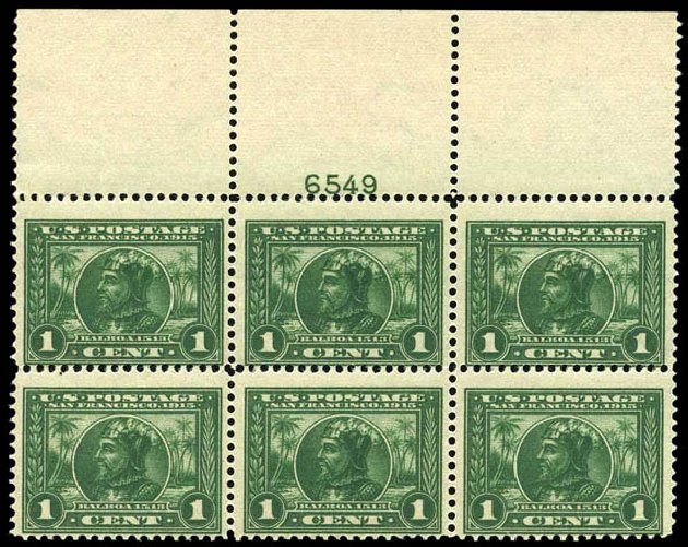 Cost of US Stamps Scott Catalogue # 397: 1913 1c Panama-Pacific Exposition. Harmer-Schau Auction Galleries, Oct 2013, Sale 99, Lot 177