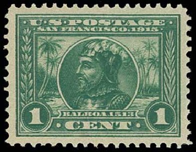Value of US Stamp Scott #397: 1913 1c Panama-Pacific Exposition. H.R. Harmer, Jun 2013, Sale 3003, Lot 1278