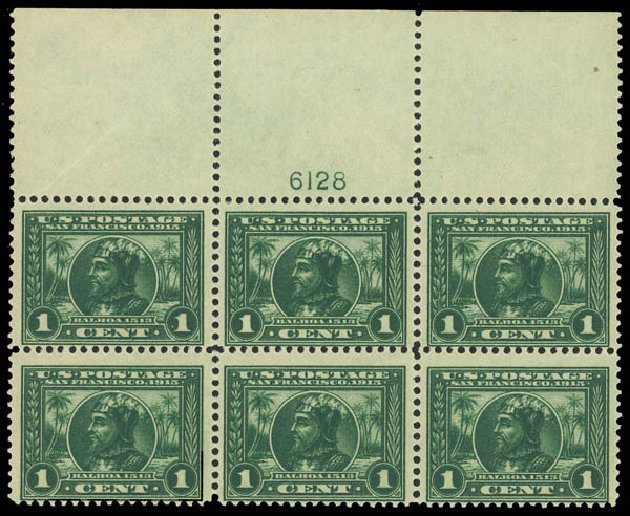 US Stamp Value Scott #397 - 1913 1c Panama-Pacific Exposition. Daniel Kelleher Auctions, Aug 2012, Sale 631, Lot 1169