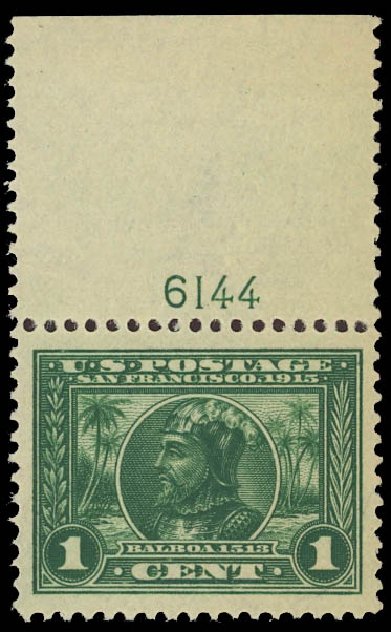US Stamps Price Scott Catalogue # 397: 1c 1913 Panama-Pacific Exposition. Daniel Kelleher Auctions, Jan 2012, Sale 628, Lot 475