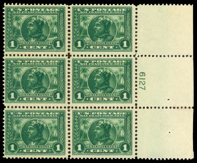 Costs of US Stamp Scott Catalog #397 - 1913 1c Panama-Pacific Exposition. Daniel Kelleher Auctions, Sep 2013, Sale 639, Lot 3515