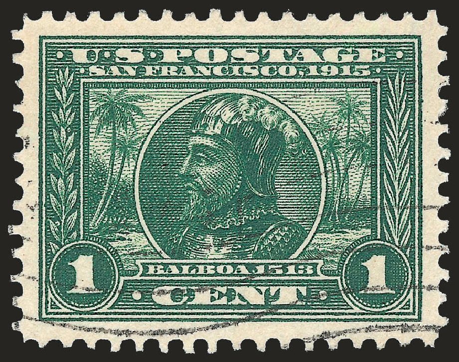 US Stamp Values Scott Catalog #397: 1c 1913 Panama-Pacific Exposition. Robert Siegel Auction Galleries, Dec 2009, Sale 982, Lot 5782