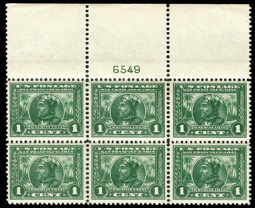 US Stamp Prices Scott Catalogue # 397 - 1c 1913 Panama-Pacific Exposition. Matthew Bennett International, Apr 2008, Sale 326, Lot 373