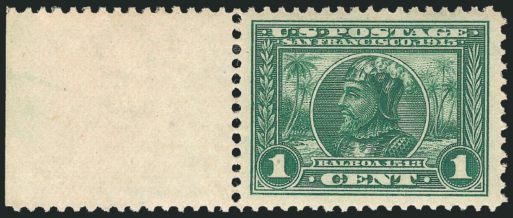 Price of US Stamp Scott Catalog # 397 - 1913 1c Panama-Pacific Exposition. Robert Siegel Auction Galleries, Sep 2009, Sale 968B, Lot 513