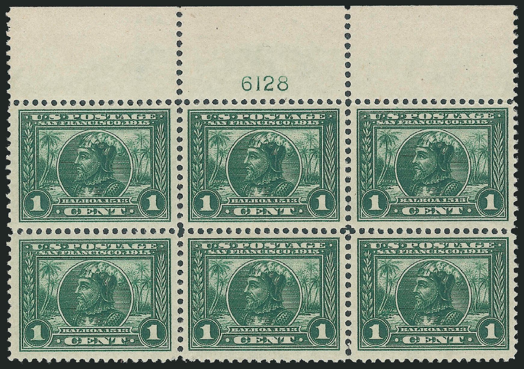 Value of US Stamps Scott Cat. 397: 1c 1913 Panama-Pacific Exposition. Robert Siegel Auction Galleries, Nov 2013, Sale 1061, Lot 3886