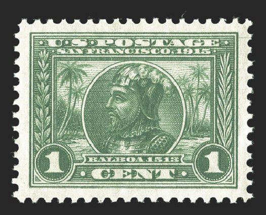 Values of US Stamp Scott Catalogue 397: 1913 1c Panama-Pacific Exposition. Spink Shreves Galleries, Jul 2012, Sale 140, Lot 246