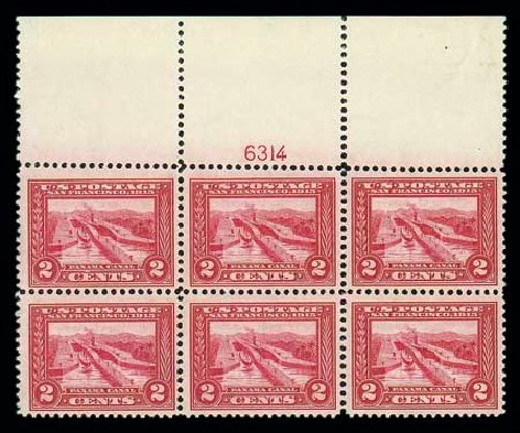 Values of US Stamps Scott Cat. 398 - 2c 1913 Panama-Pacific Exposition. Matthew Bennett International, Jun 2007, Sale 319, Lot 1417
