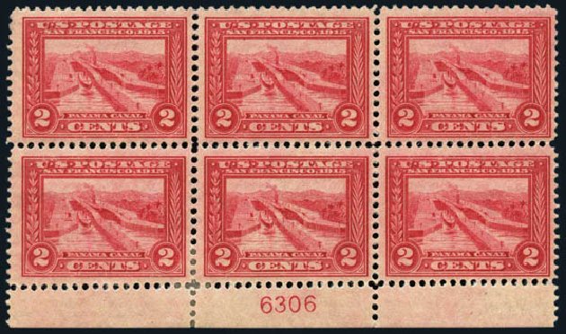 Price of US Stamp Scott Catalog #398: 1913 2c Panama-Pacific Exposition. Harmer-Schau Auction Galleries, Oct 2013, Sale 99, Lot 178