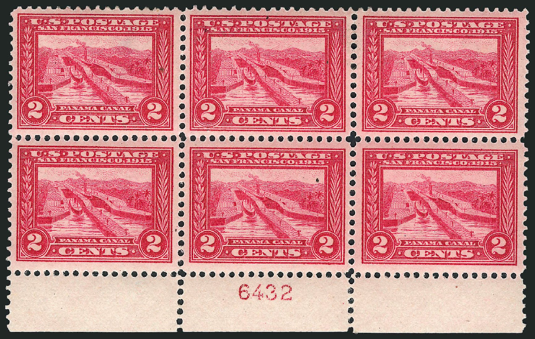 Value of US Stamp Scott Catalogue # 398: 2c 1913 Panama-Pacific Exposition. Robert Siegel Auction Galleries, Apr 2009, Sale 971, Lot 1680