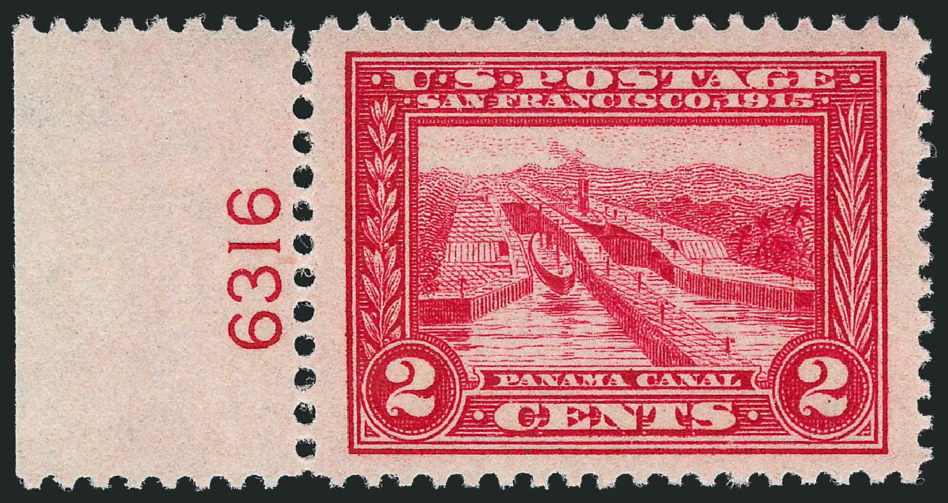 Values of US Stamp Scott Catalog # 398: 2c 1913 Panama-Pacific Exposition. Robert Siegel Auction Galleries, Sep 2009, Sale 976, Lot 1980
