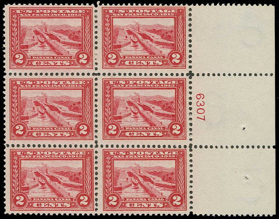 Price of US Stamps Scott Catalogue # 398: 1913 2c Panama-Pacific Exposition. H.R. Harmer, Jun 2013, Sale 3003, Lot 1281