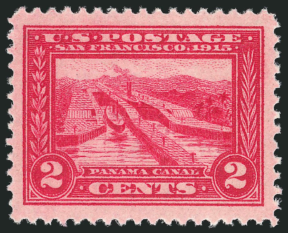 US Stamps Prices Scott #398 - 2c 1913 Panama-Pacific Exposition. Robert Siegel Auction Galleries, Nov 2012, Sale 1034, Lot 371