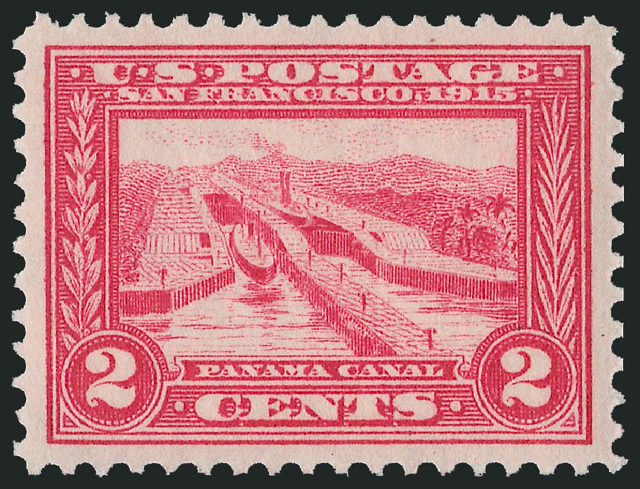 Values of US Stamp Scott #398 - 1913 2c Panama-Pacific Exposition. Robert Siegel Auction Galleries, Oct 2011, Sale 1014, Lot 1854