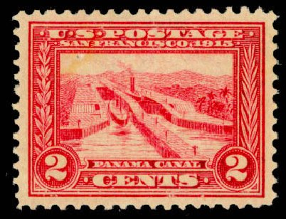 US Stamps Prices Scott Catalogue 398 - 2c 1913 Panama-Pacific Exposition. Daniel Kelleher Auctions, Mar 2013, Sale 635, Lot 505