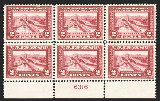 US Stamp Value Scott #398 - 1913 2c Panama-Pacific Exposition. Spink Shreves Galleries, Mar 2013, Sale 142, Lot 345
