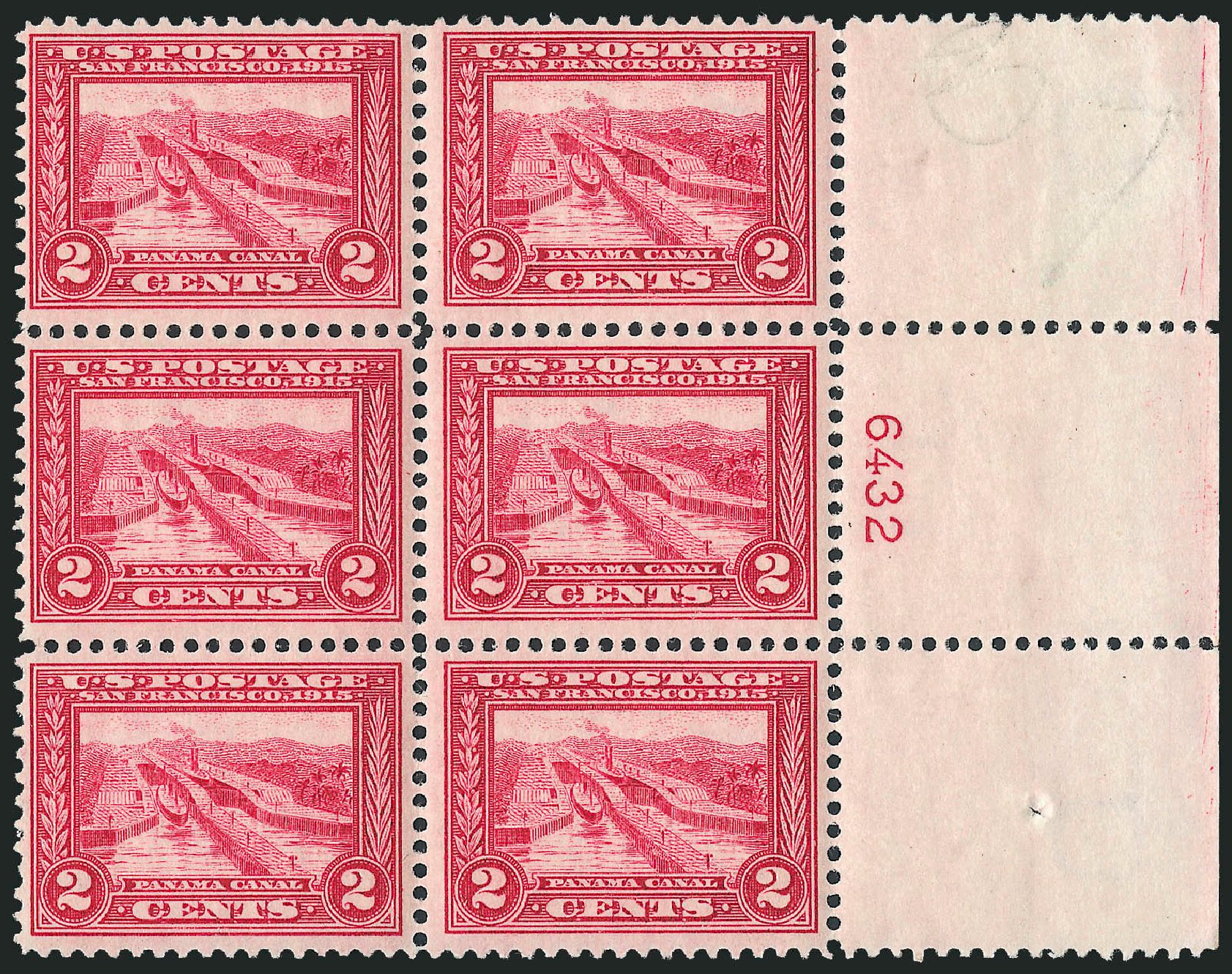 Value of US Stamp Scott Catalog # 398 - 2c 1913 Panama-Pacific Exposition. Robert Siegel Auction Galleries, Apr 2009, Sale 971, Lot 1682