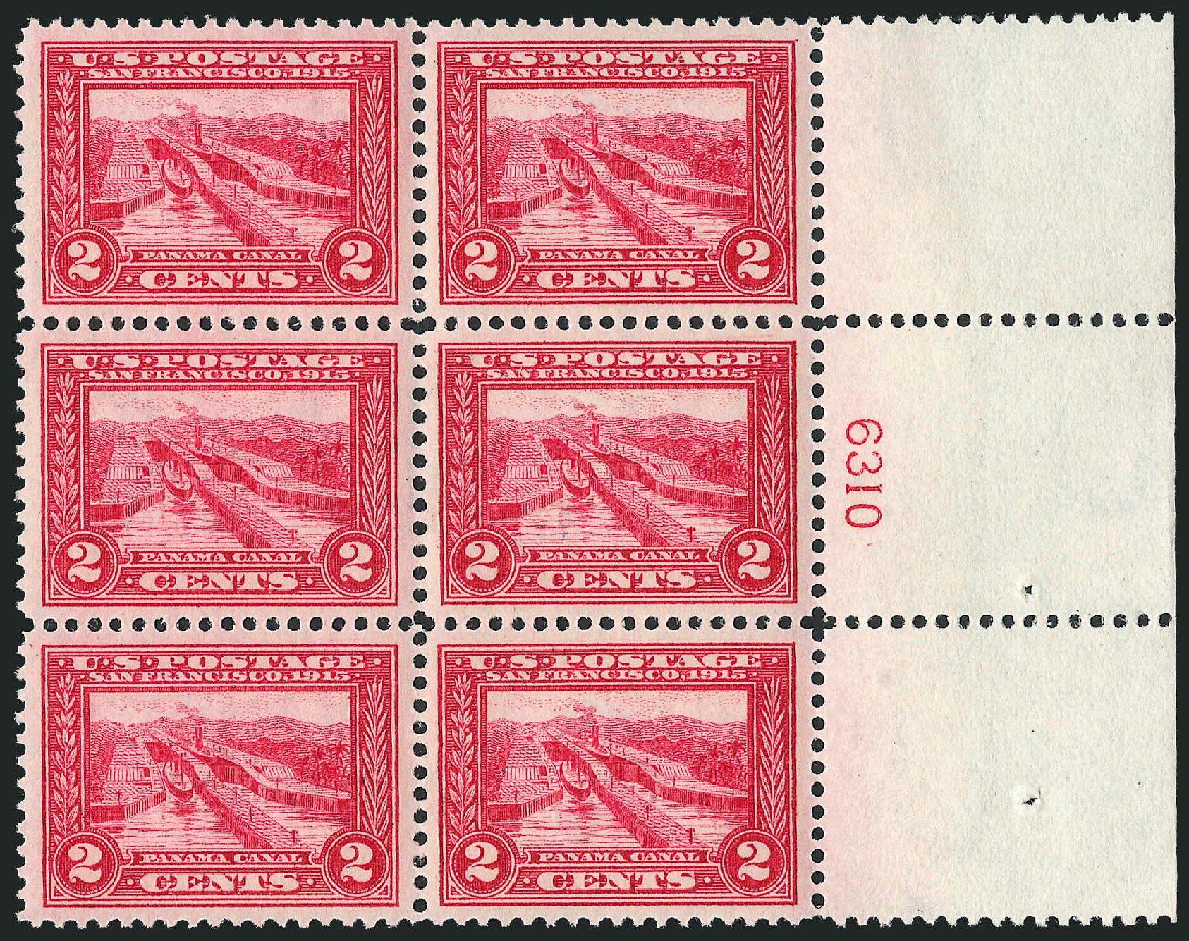 US Stamp Price Scott Catalogue 398 - 2c 1913 Panama-Pacific Exposition. Robert Siegel Auction Galleries, Dec 2009, Sale 982, Lot 5783