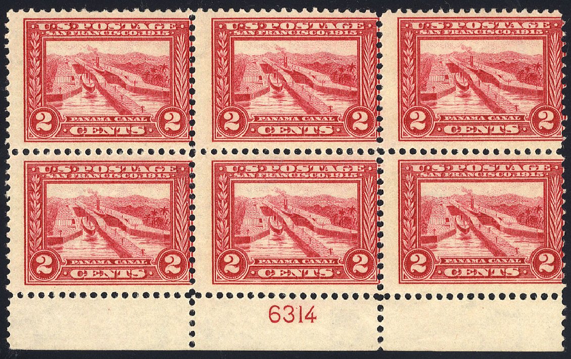 Price of US Stamp Scott Catalogue # 398: 2c 1913 Panama-Pacific Exposition. Cherrystone Auctions, Jan 2009, Sale 200901, Lot 216