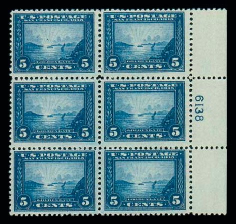 Price of US Stamps Scott Catalog 399: 1913 5c Panama-Pacific Exposition. Matthew Bennett International, Dec 2007, Sale 325, Lot 2027