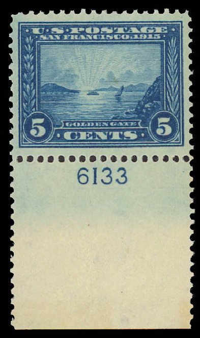 Value of US Stamps Scott 399 - 5c 1913 Panama-Pacific Exposition. Daniel Kelleher Auctions, Jun 2012, Sale 630, Lot 1817