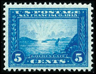 Values of US Stamp Scott Catalogue #399 - 1913 5c Panama-Pacific Exposition. Schuyler J. Rumsey Philatelic Auctions, Apr 2015, Sale 60, Lot 2367