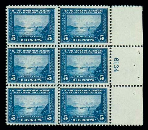 Price of US Stamps Scott Catalog 399: 5c 1913 Panama-Pacific Exposition. Matthew Bennett International, Dec 2007, Sale 325, Lot 2028