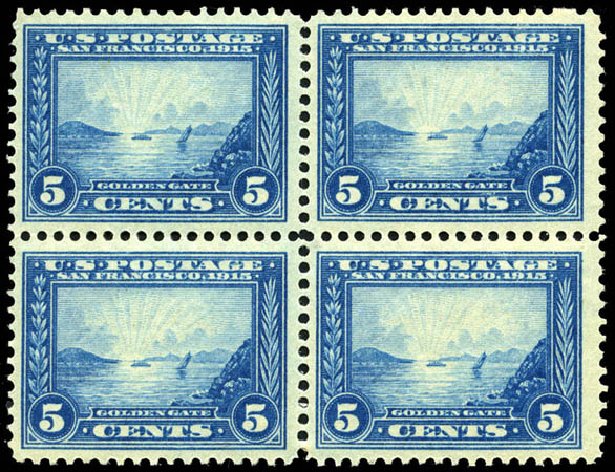 US Stamp Prices Scott Catalogue 399 - 1913 5c Panama-Pacific Exposition. Matthew Bennett International, Jun 2008, Sale 328, Lot 928