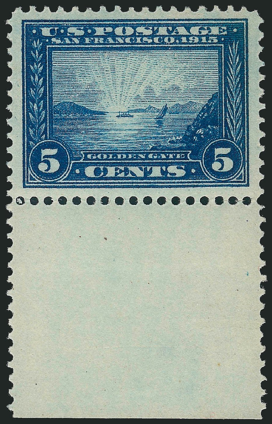 Value of US Stamps Scott Catalogue # 399: 1913 5c Panama-Pacific Exposition. Robert Siegel Auction Galleries, Oct 2011, Sale 1014, Lot 1858