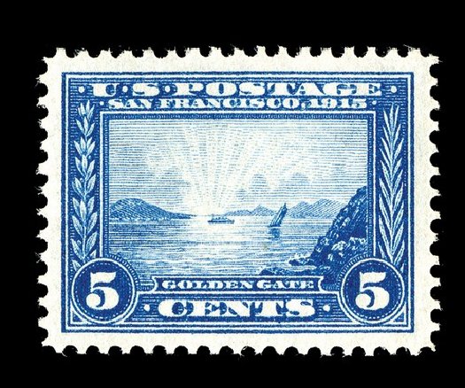 US Stamps Price Scott Catalogue #399: 1913 5c Panama-Pacific Exposition. Spink Shreves Galleries, May 2014, Sale 148, Lot 288