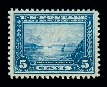 Costs of US Stamp Scott Cat. 399: 5c 1913 Panama-Pacific Exposition. Matthew Bennett International, Jun 2007, Sale 319, Lot 1419