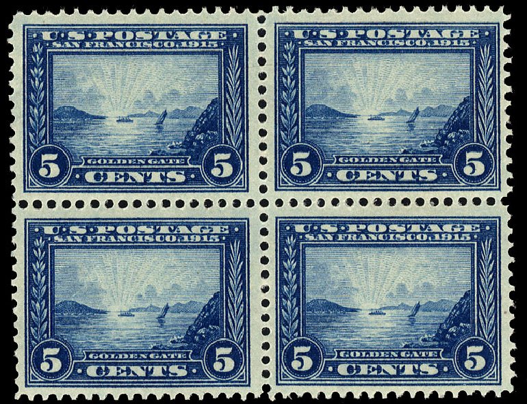 US Stamps Value Scott Cat. #399 - 1913 5c Panama-Pacific Exposition. Cherrystone Auctions, Nov 2009, Sale 200911, Lot 3119