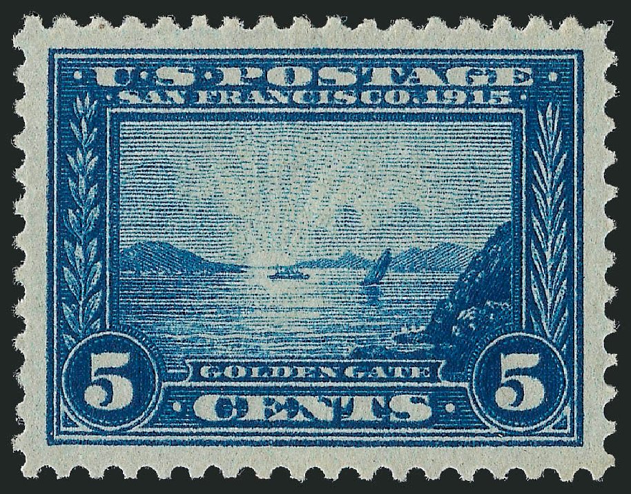 Costs of US Stamp Scott Catalog # 399 - 5c 1913 Panama-Pacific Exposition. Robert Siegel Auction Galleries, Oct 2010, Sale 997, Lot 5959