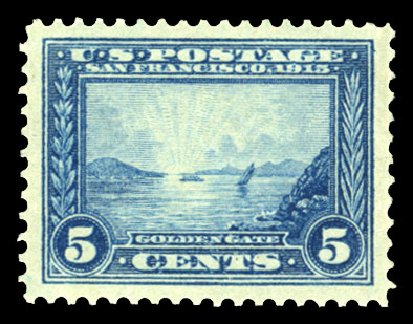 Costs of US Stamp Scott Catalogue 399 - 5c 1913 Panama-Pacific Exposition. Cherrystone Auctions, Jul 2013, Sale 201307, Lot 130