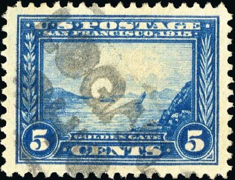 Costs of US Stamp Scott Catalog # 399 - 1913 5c Panama-Pacific Exposition. Spink Shreves Galleries, Jan 2015, Sale 150, Lot 160