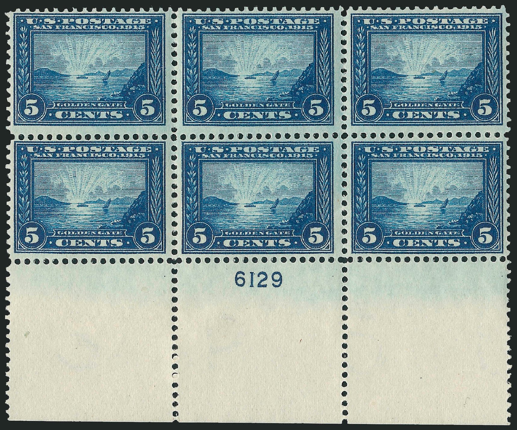 US Stamp Price Scott Catalogue #399: 1913 5c Panama-Pacific Exposition. Robert Siegel Auction Galleries, Apr 2009, Sale 971, Lot 1701