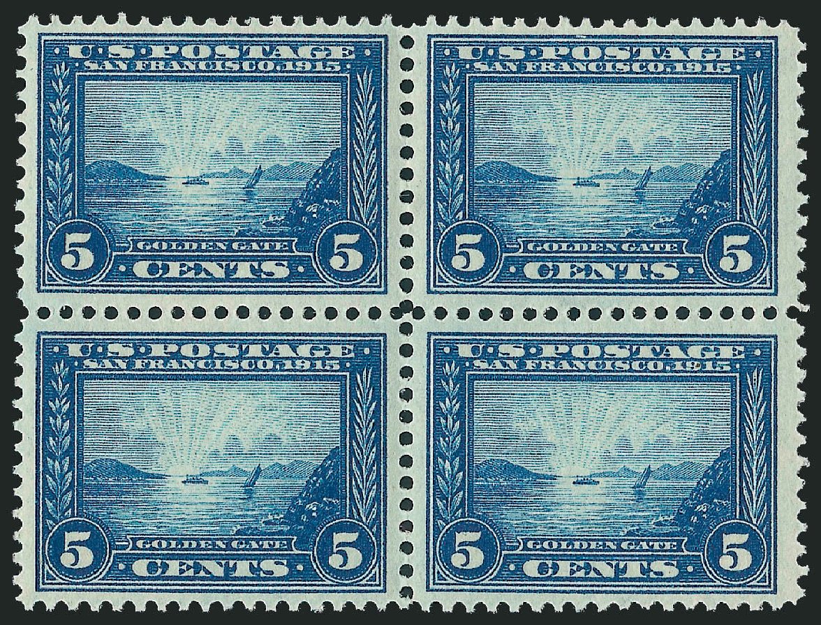 Value of US Stamps Scott Cat. #399: 5c 1913 Panama-Pacific Exposition. Robert Siegel Auction Galleries, Oct 2010, Sale 997, Lot 5961