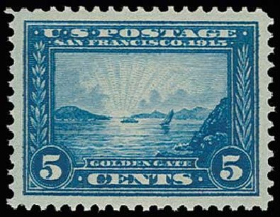 US Stamp Price Scott Catalog #399: 1913 5c Panama-Pacific Exposition. H.R. Harmer, Jun 2013, Sale 3003, Lot 1284