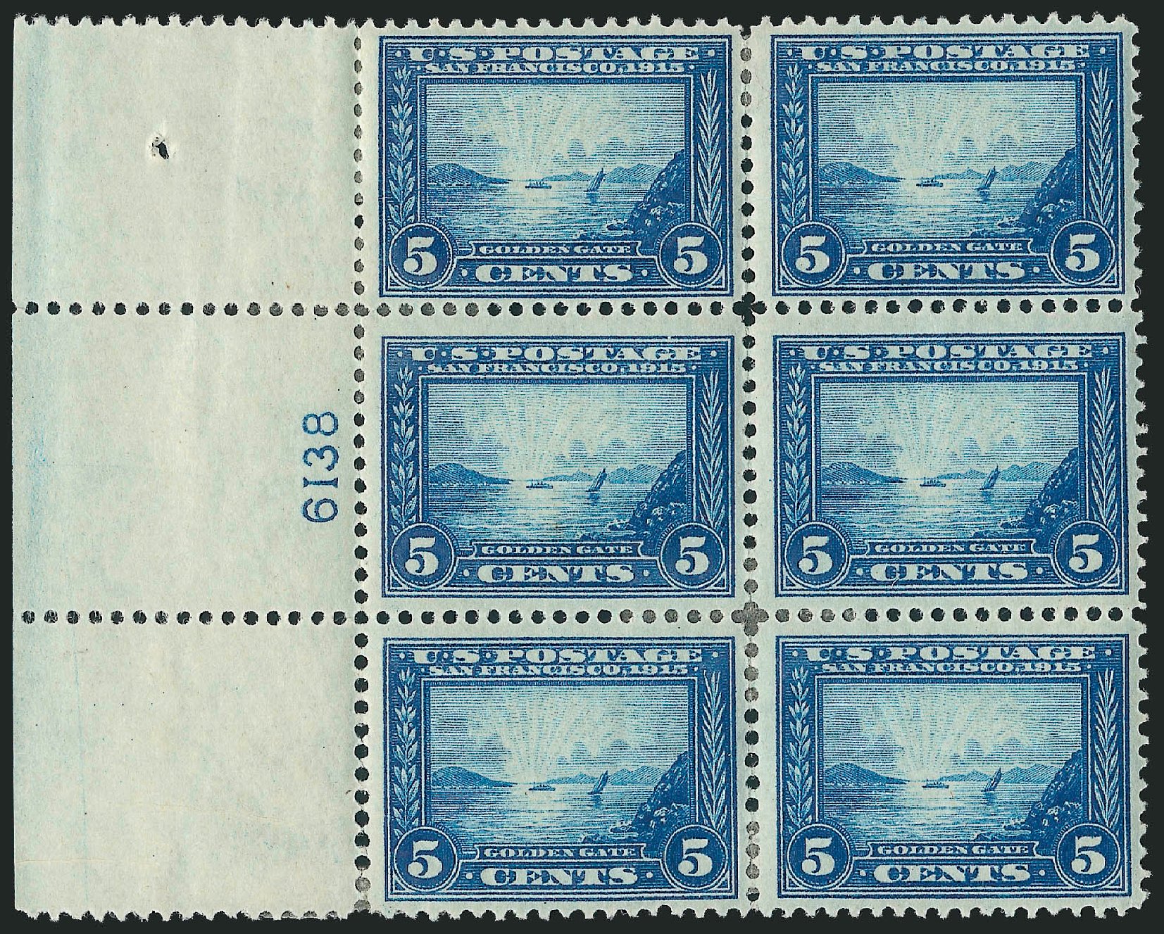 Cost of US Stamp Scott Catalogue 399: 5c 1913 Panama-Pacific Exposition. Robert Siegel Auction Galleries, Apr 2009, Sale 971, Lot 1714