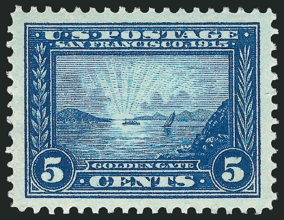 US Stamp Values Scott Cat. # 399 - 1913 5c Panama-Pacific Exposition. Robert Siegel Auction Galleries, Sep 2009, Sale 968B, Lot 515