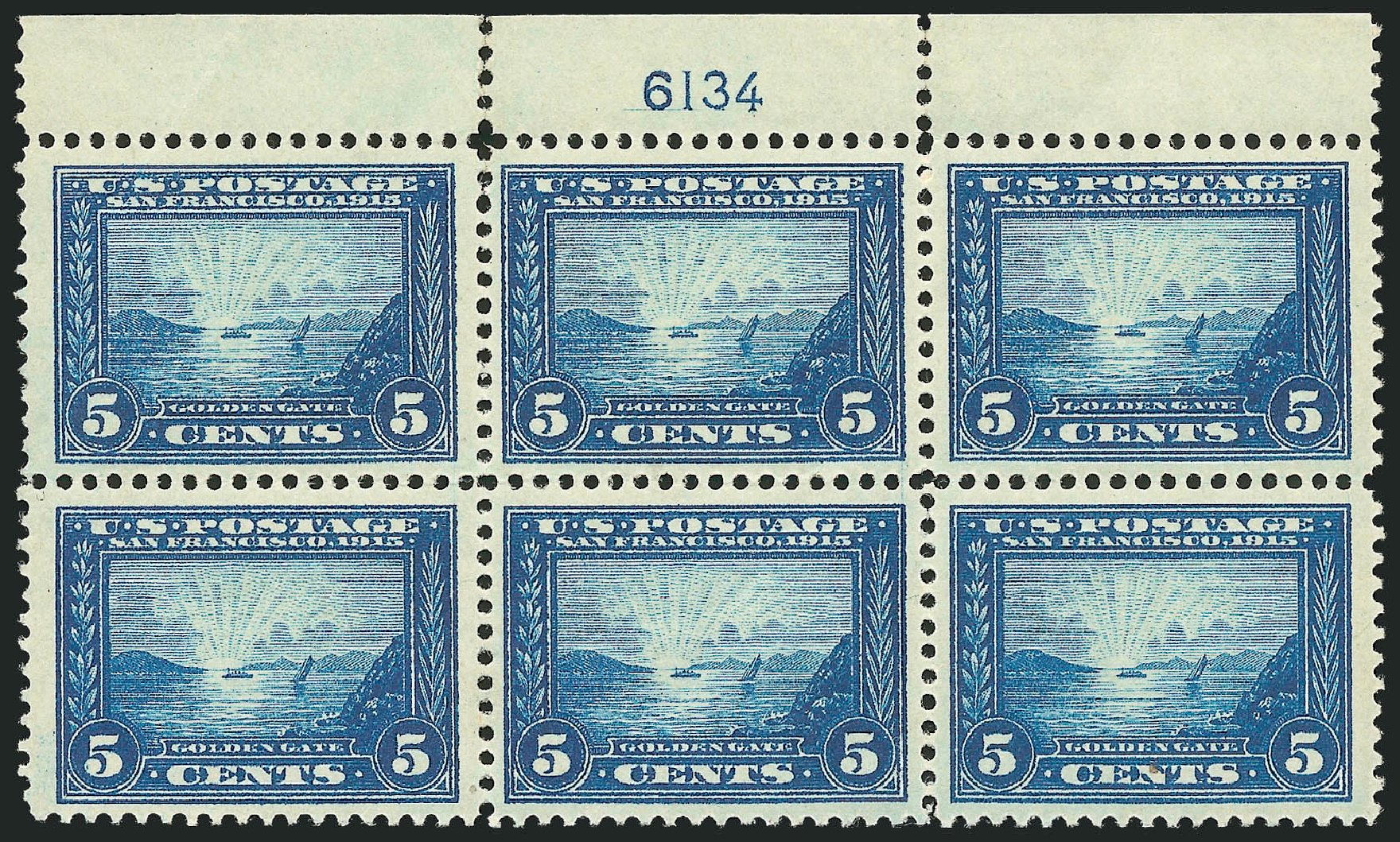 Values of US Stamps Scott Cat. 399: 5c 1913 Panama-Pacific Exposition. Robert Siegel Auction Galleries, Mar 2013, Sale 1040, Lot 1772