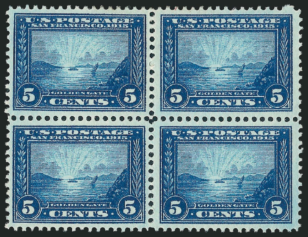 Value of US Stamps Scott # 399: 1913 5c Panama-Pacific Exposition. Robert Siegel Auction Galleries, Oct 2010, Sale 997, Lot 5962