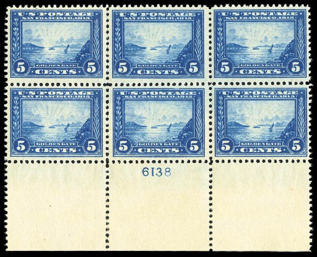 Prices of US Stamp Scott Catalogue #399 - 1913 5c Panama-Pacific Exposition. Matthew Bennett International, Sep 2012, Sale 346, Lot 823