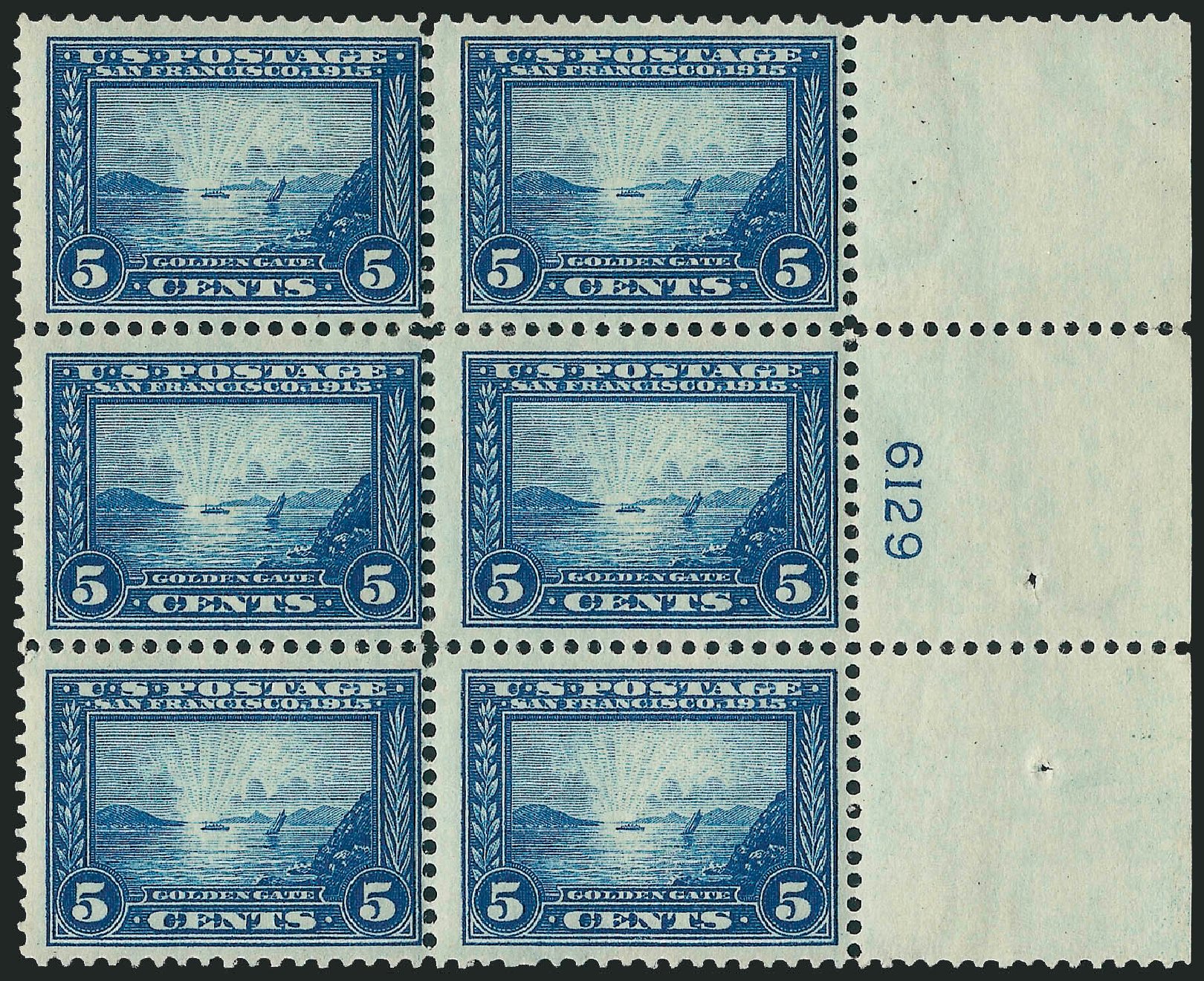 US Stamp Prices Scott Catalog #399: 5c 1913 Panama-Pacific Exposition. Robert Siegel Auction Galleries, Apr 2009, Sale 971, Lot 1703