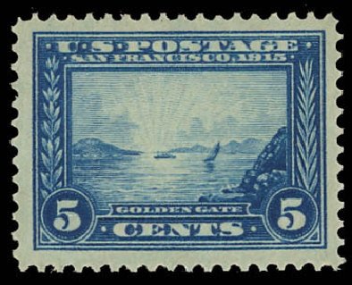 Cost of US Stamps Scott Catalog #399 - 5c 1913 Panama-Pacific Exposition. Daniel Kelleher Auctions, Jun 2012, Sale 630, Lot 1816